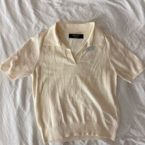 Kids Cream Polo Shirt